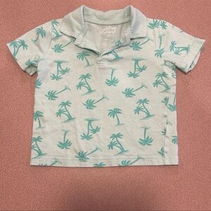 Jumping Beans Kids Polo with Palm Print - Light Green